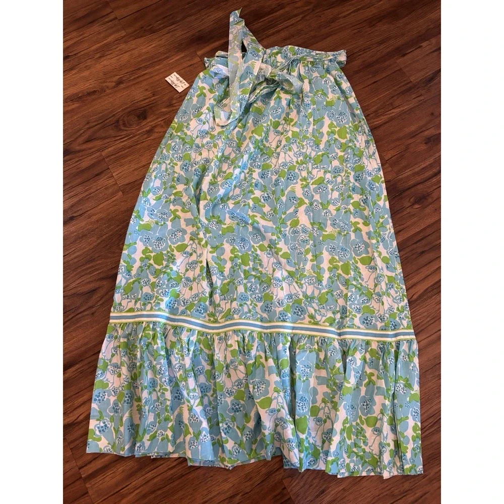 NEW TAGS Vintage The Lilly Lilly Pulitzer Maxi Skirt 1960s Belted Ruffled RARE - Picture 2 of 13